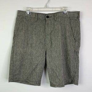 Levi's Mens Shorts Sz 34 Gray Flat Front Bermuda